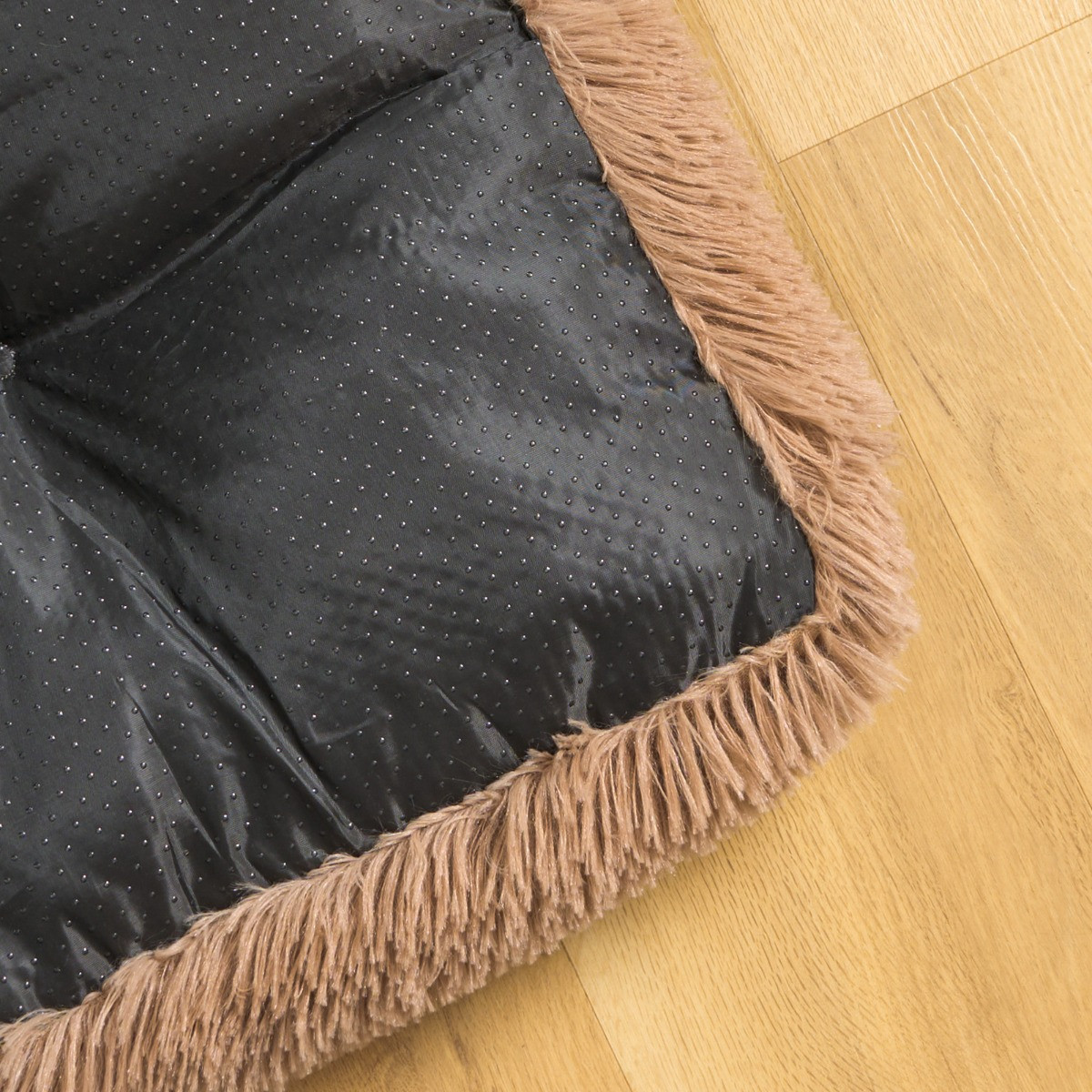 OHS Rectangular Fluffy Mat Pet Bed - Mink>