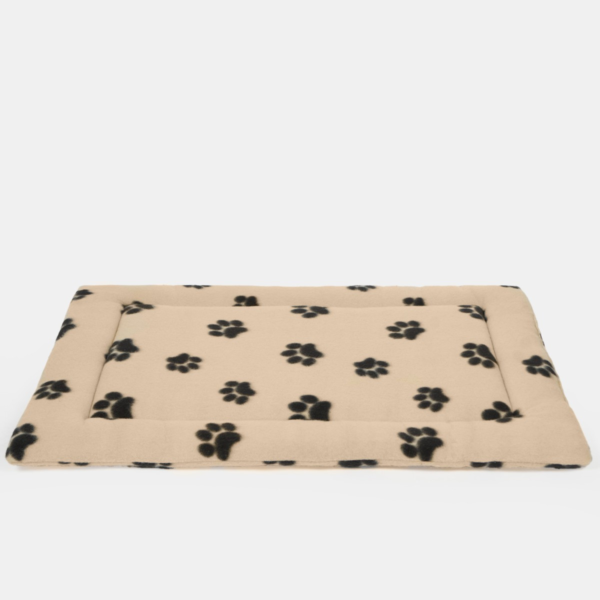 OHS Fleece Paw Print Crate Mat, Mink - Medium>