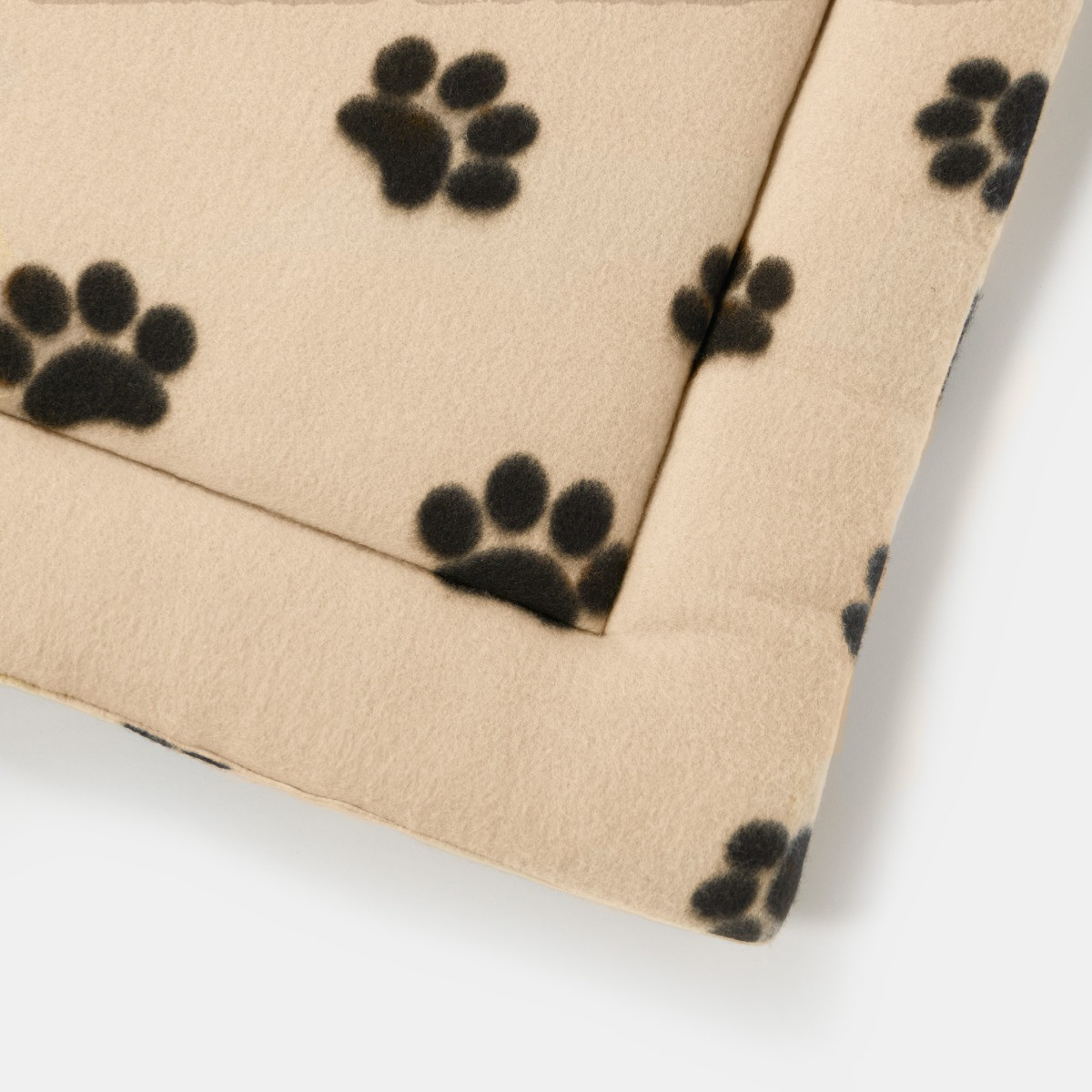 OHS Fleece Paw Print Crate Mat, Mink - Medium>