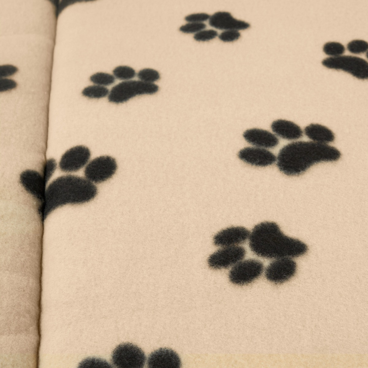 OHS Fleece Paw Print Crate Mat, Mink - Medium>