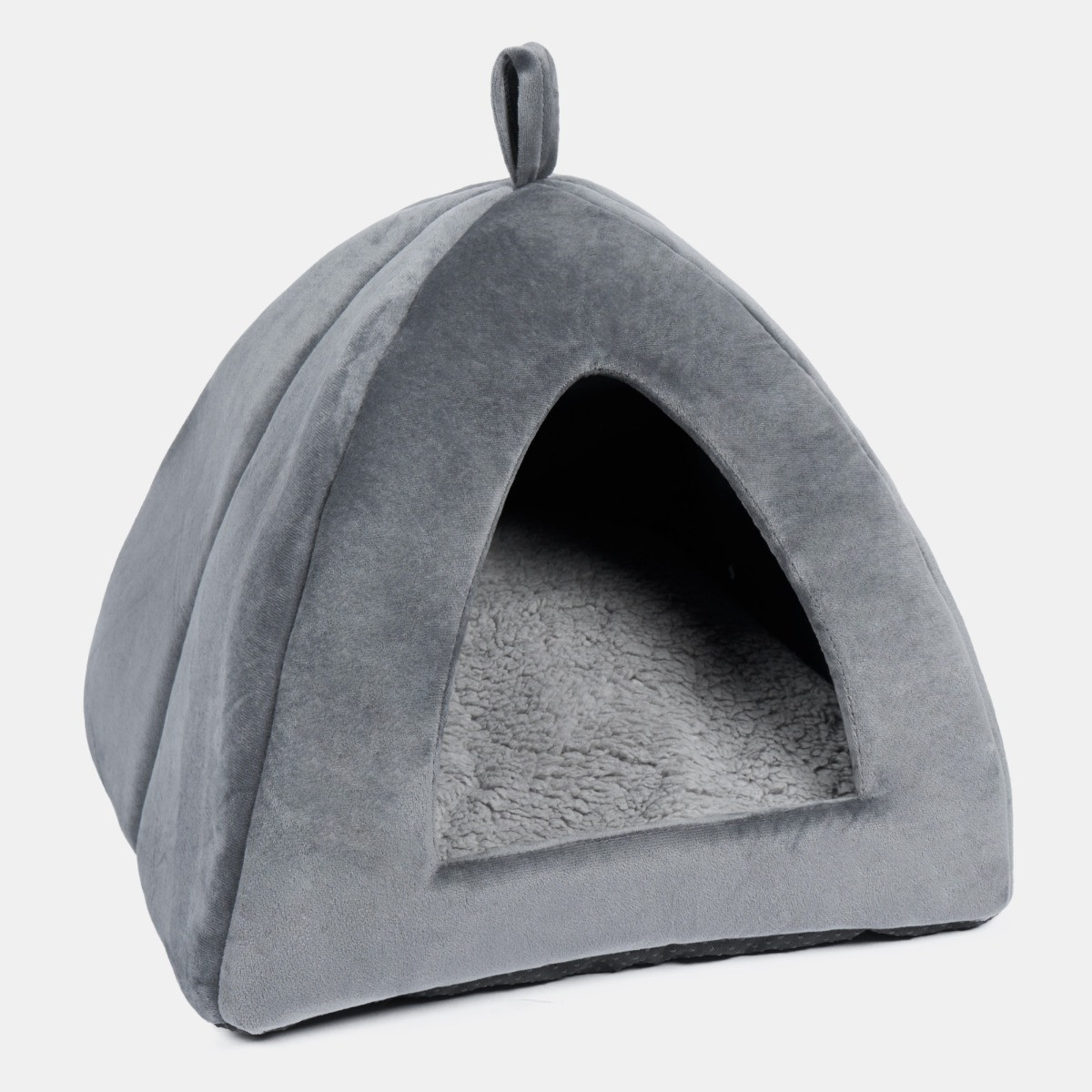 OHS Small Pet Igloo Bed - Grey>