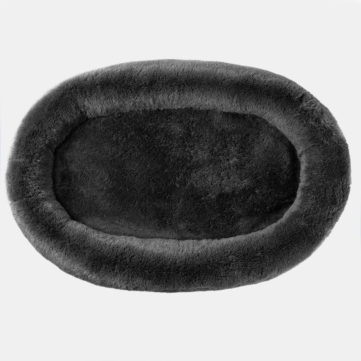 OHS Fluffy Human Size Pet Bed - Charcoal >