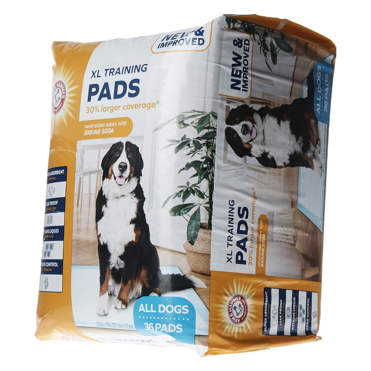 Arm Hammer Extra Large Dog Training Pads 36 Pack White