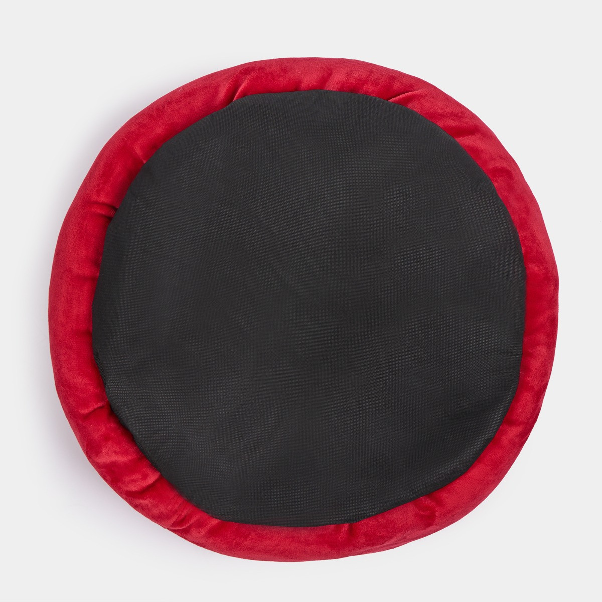 OHS Santa Bolster Round Fleece Pet Bed - Red>