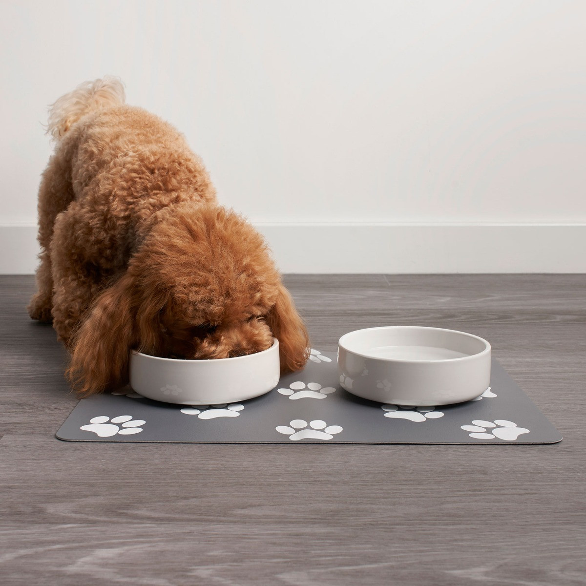 OHS Pet Bowl Placement Mat - Charcoal>