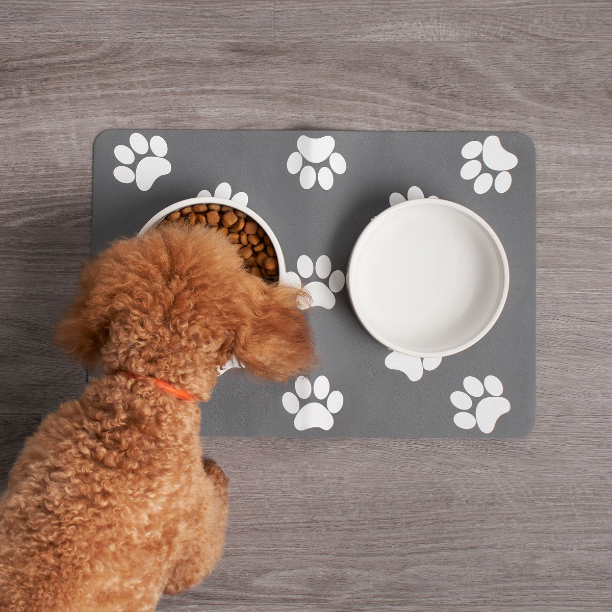 OHS Pet Bowl Placement Mat - Charcoal>