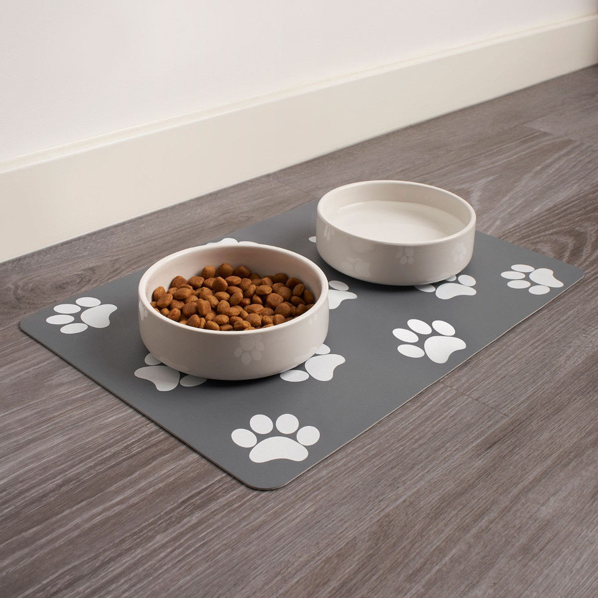 OHS Pet Bowl Placement Mat - Charcoal