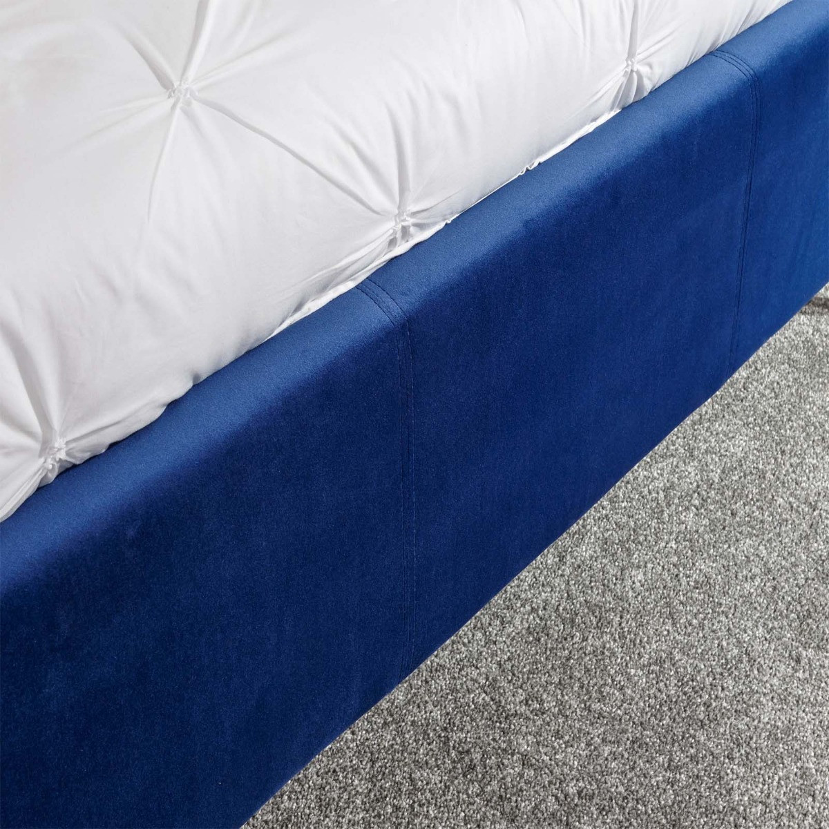 Pettine End Lift Ottoman Storage Bed, 4ft 6 Double - Royal Blue>