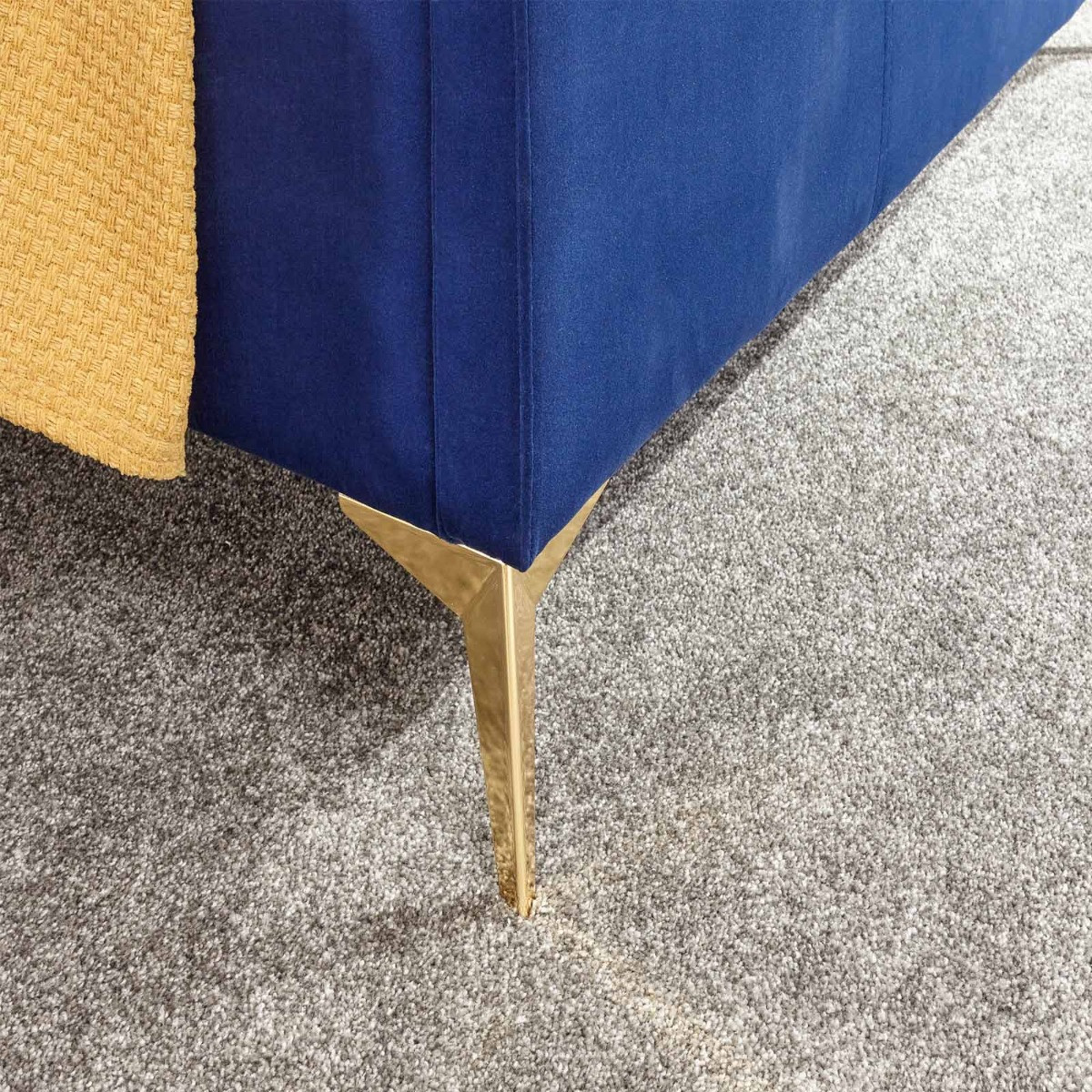 Pettine End Lift Ottoman Storage Bed, 4ft 6 Double - Royal Blue>