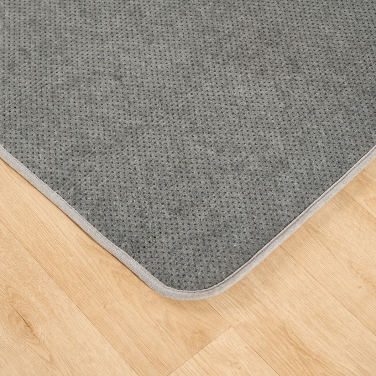 OHS Supersoft Plush Rug - Silver>