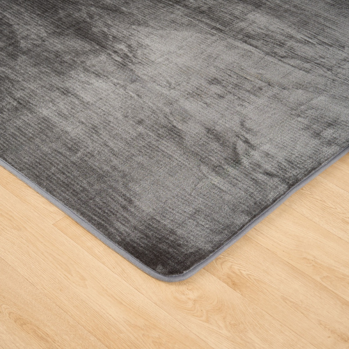 OHS Supersoft Plush Rug - Charcoal>