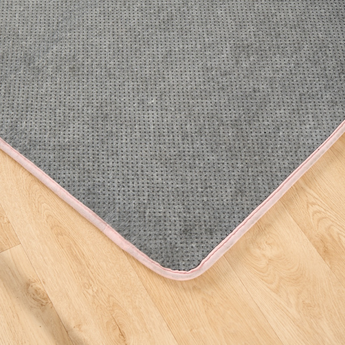 OHS Filled Microplush Rug, Blush Pink - 120 x 170cm>