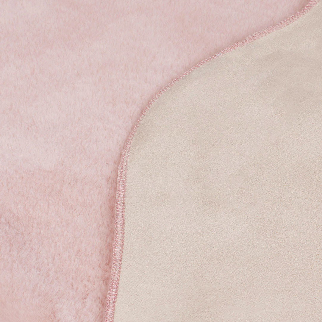 OHS Supersoft Faux Fur Sheepskin Rug - Blush>