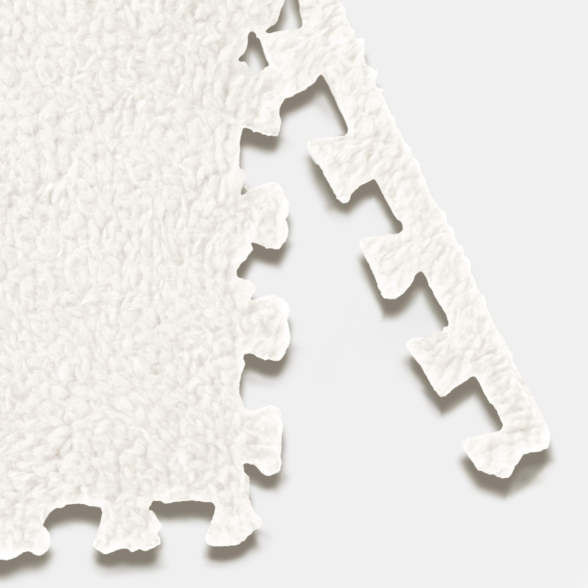 OHS 9 Piece Interlocking Teddy Tiles - Cream