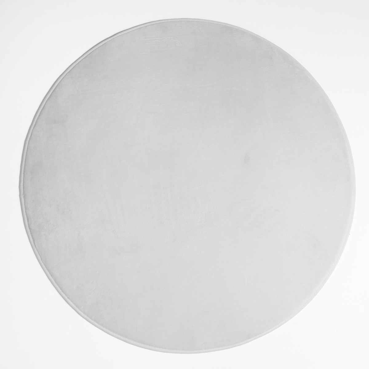 OHS Supersoft Round Rug - Grey>