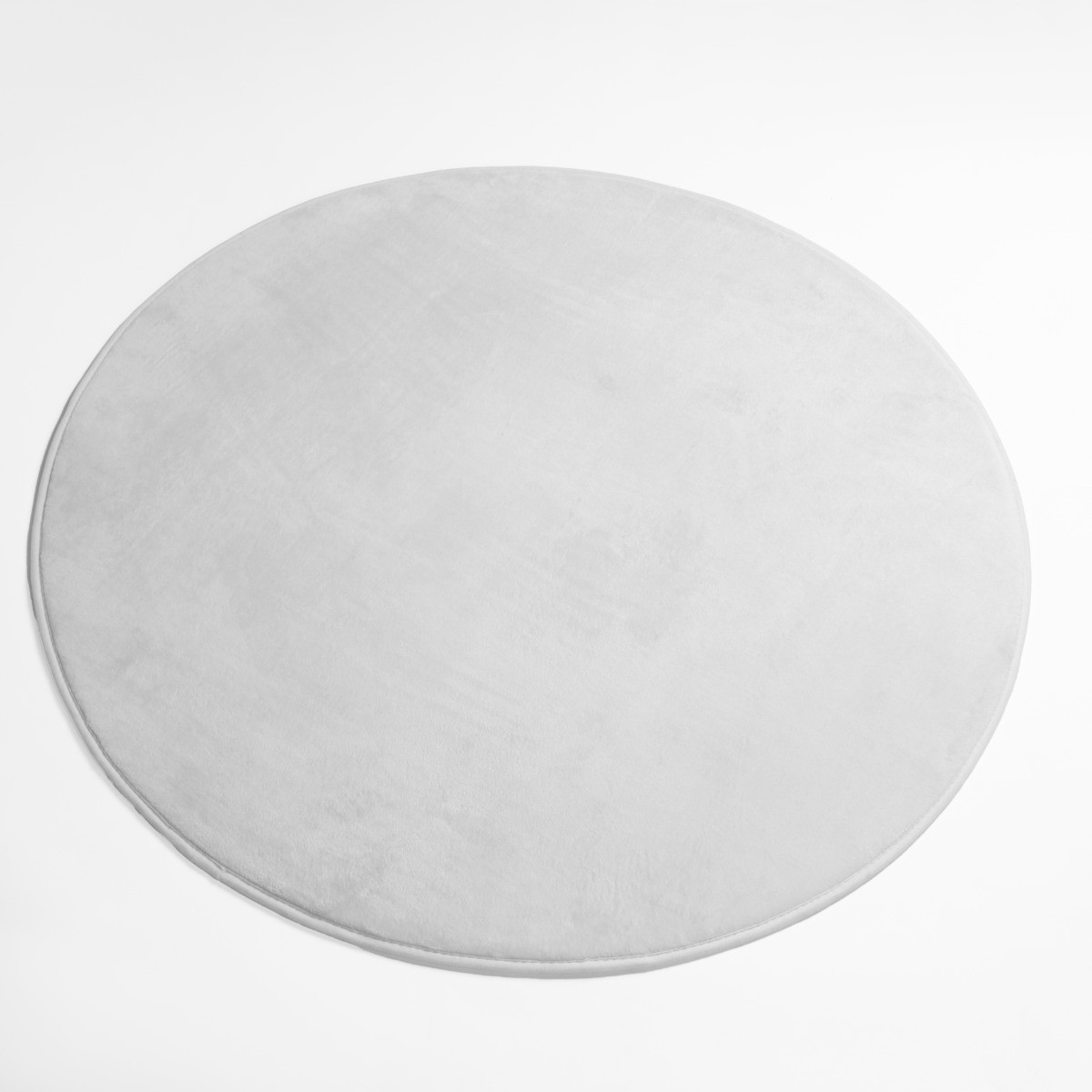 OHS Supersoft Round Rug - Grey>