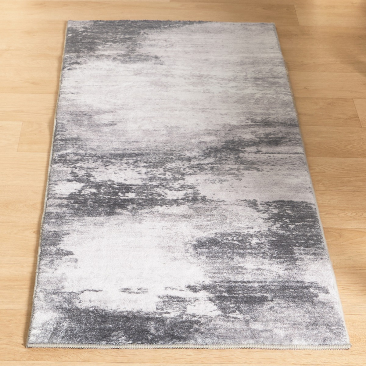 OHS Abstract Flat Rug Runner - Grey>