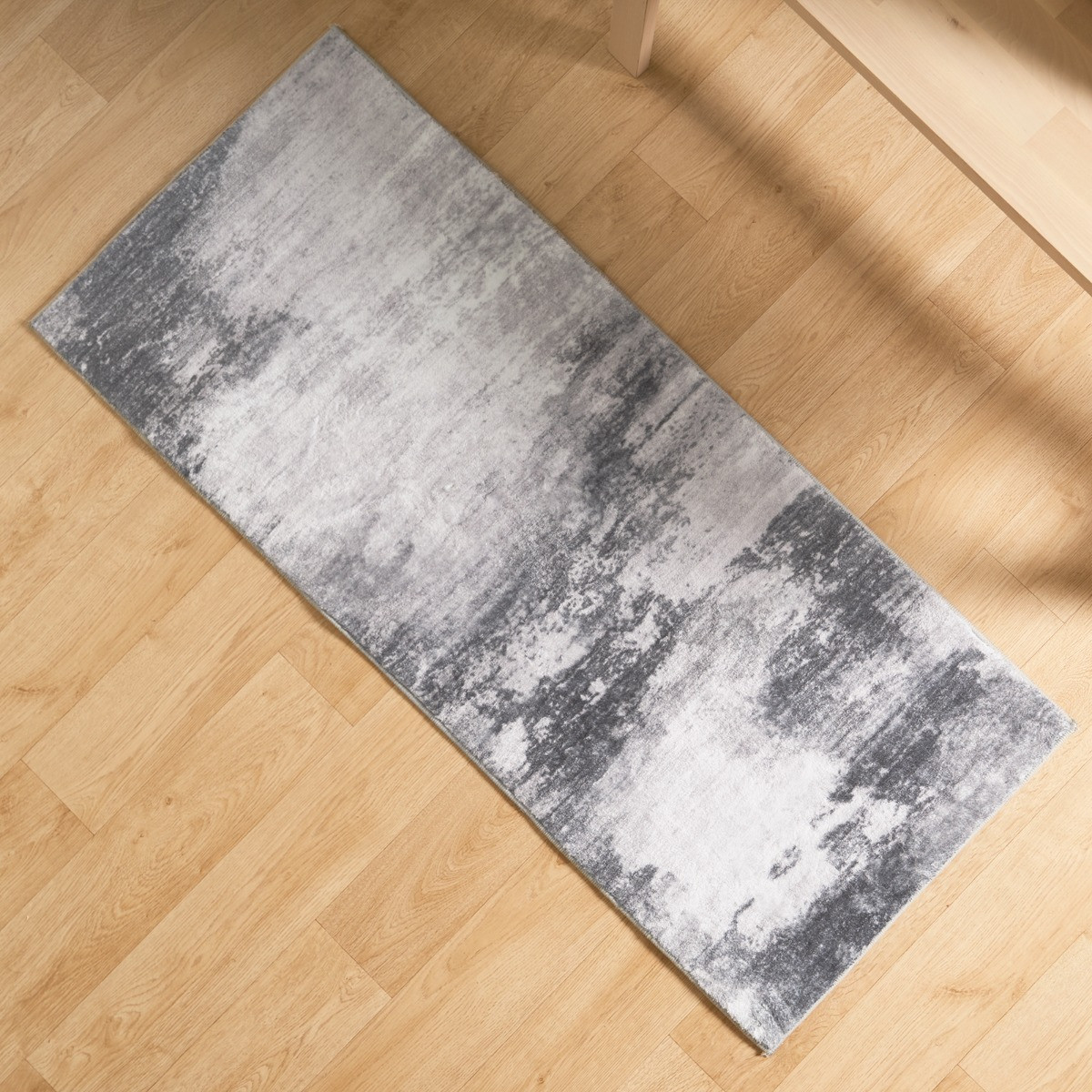 OHS Abstract Flat Rug Runner - Grey>