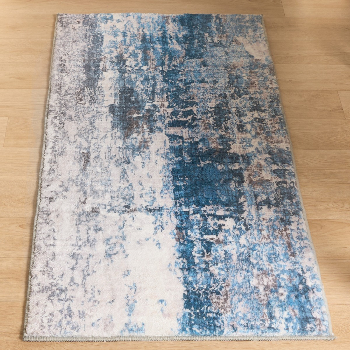 OHS Abstract Flat Rug Runner - Blue>