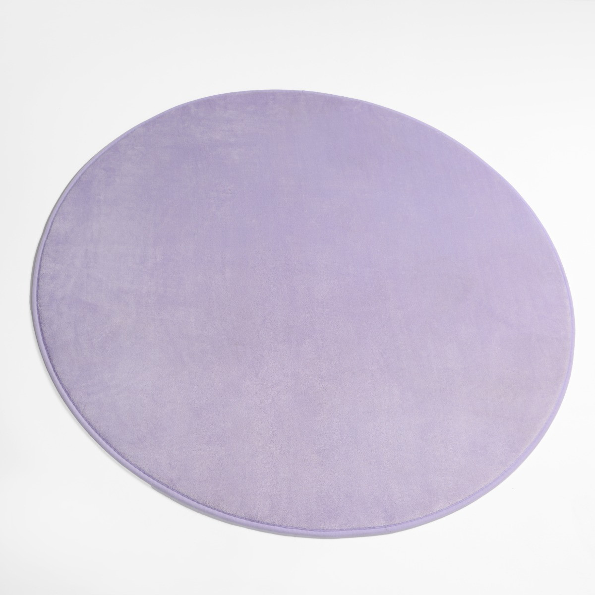 OHS Supersoft Round Rug - Lilac>