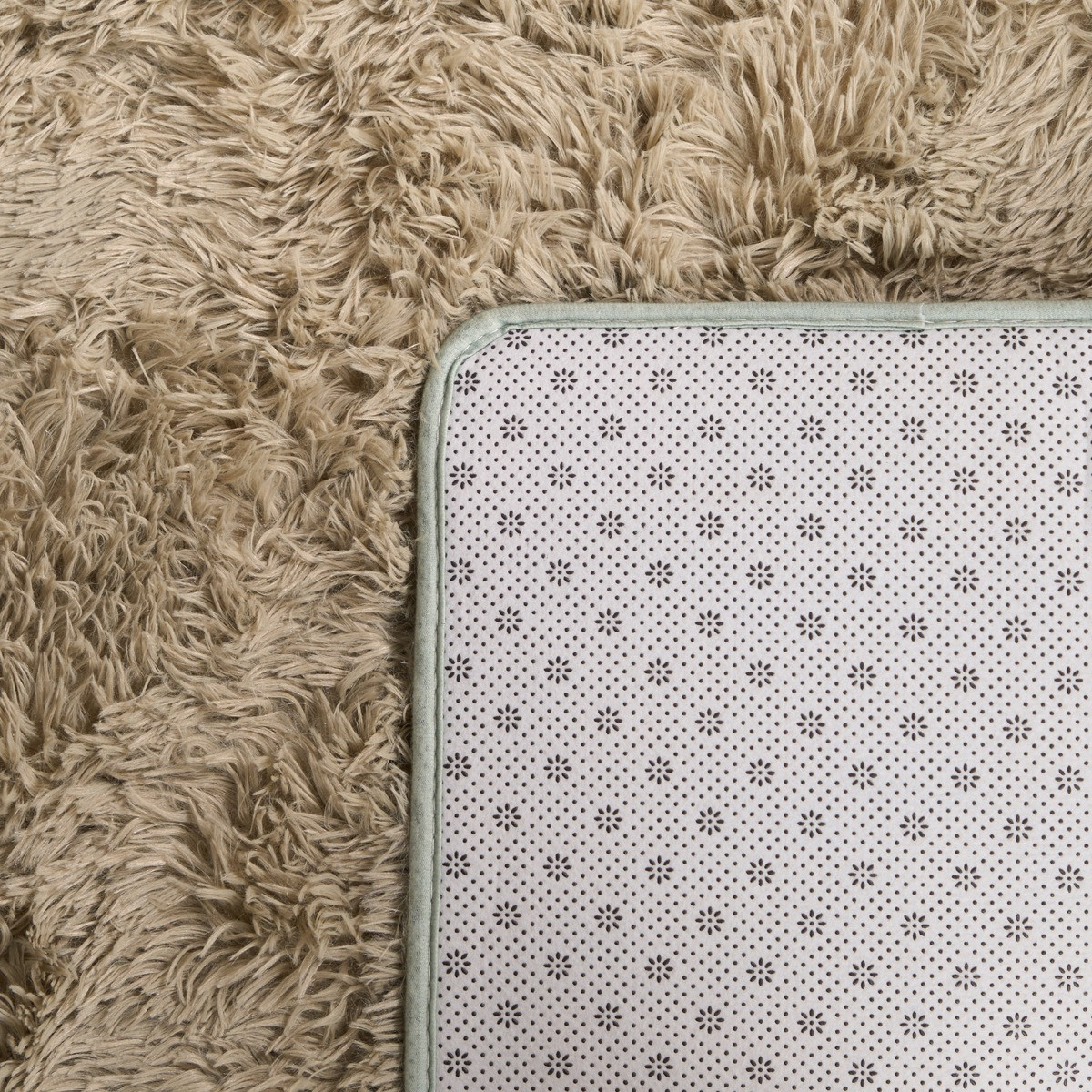 Sienna Soft Fluffy Floor Rug - Sage>