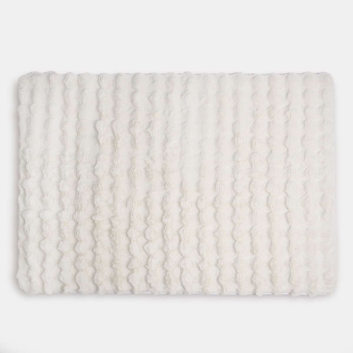 OHS Faux Fur Bubble Rug - Cream >