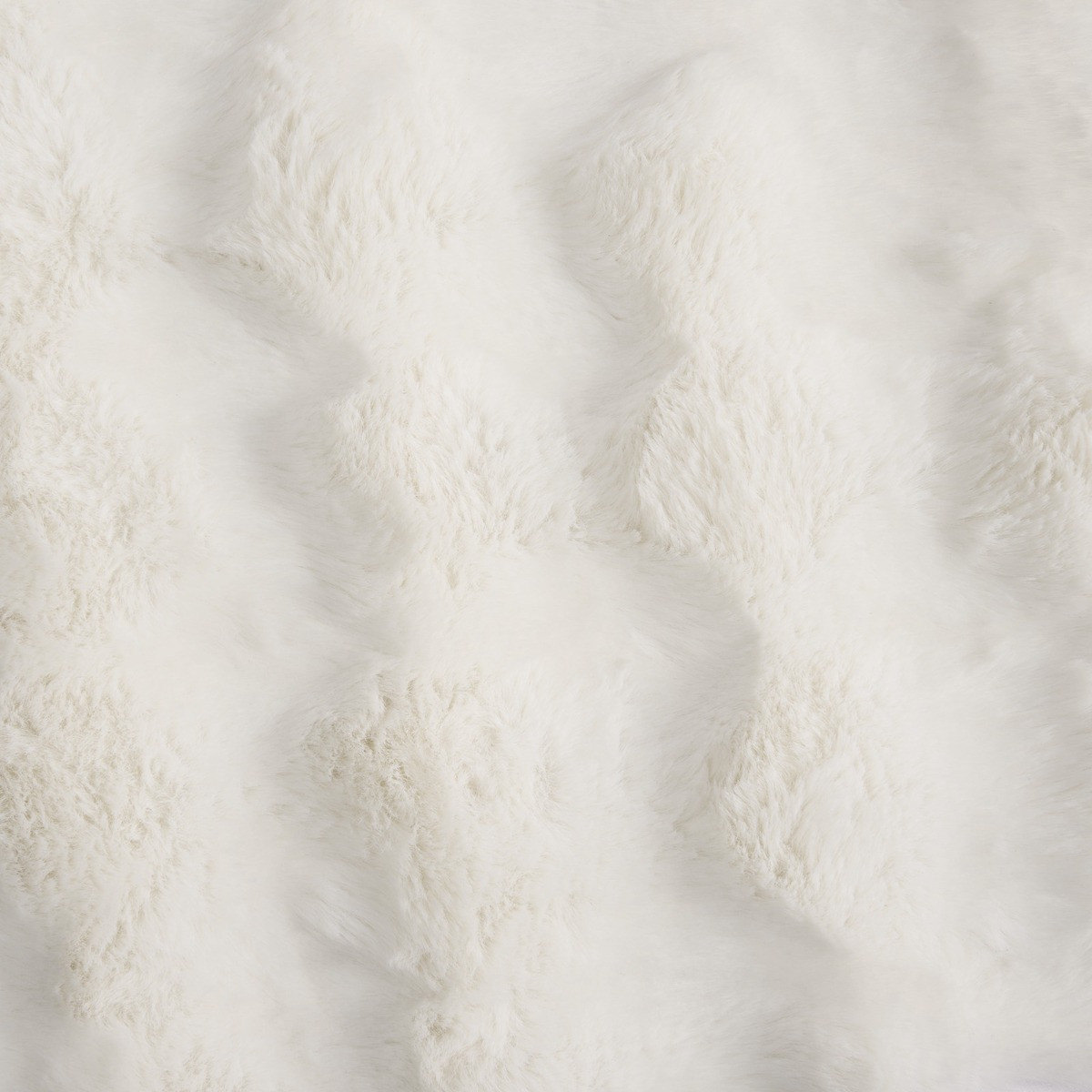 OHS Faux Fur Bubble Rug - Cream >