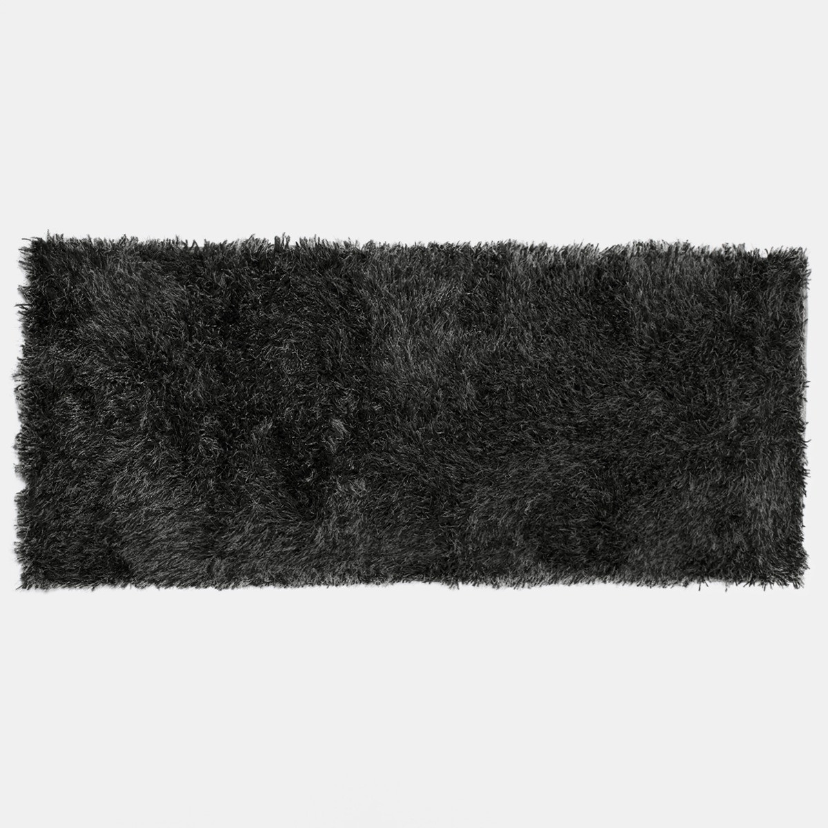 Sienna Shaggy Rug Runner, Charcoal - 60 x 150cm>