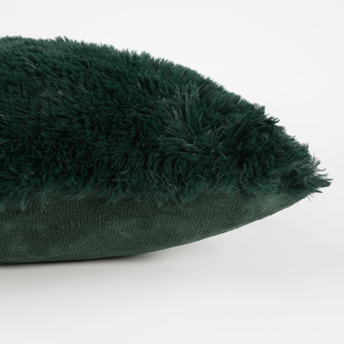Sienna Fluffy Cushion Covers - Forest Green