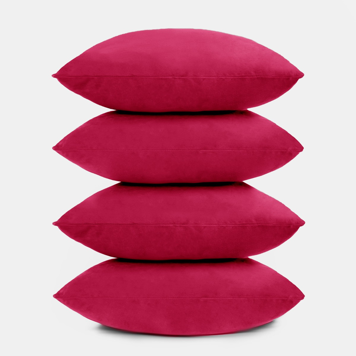 Sienna 4 Pack Matte Velvet Cushion Covers - Fuschia>