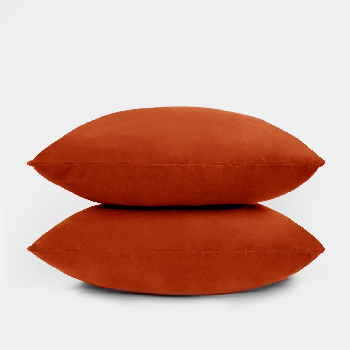 Sienna 2 Pack Matte Velvet Cushion Covers - Burnt Orange>