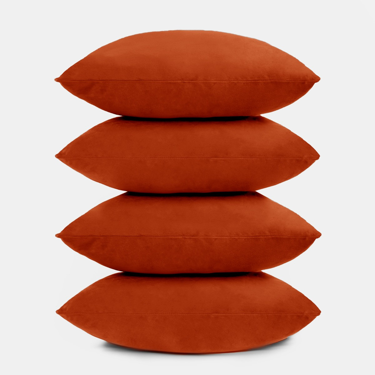 Sienna 2 Pack Matte Velvet Cushion Covers - Burnt Orange>