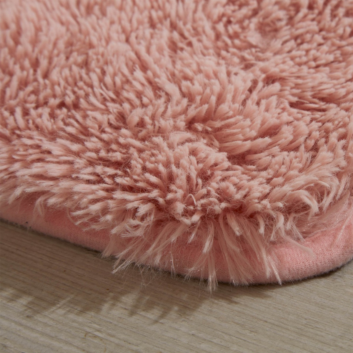 Sienna Soft Fluffy Floor Rug - Blush Pink>