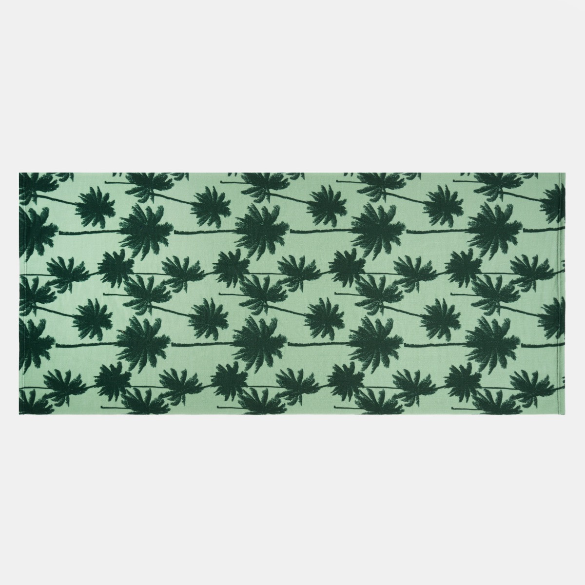 OHS Palm Print Beach Towel - Green>