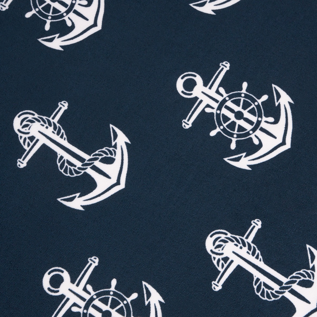 OHS Anchor Print Beach Towel - Navy Blue>