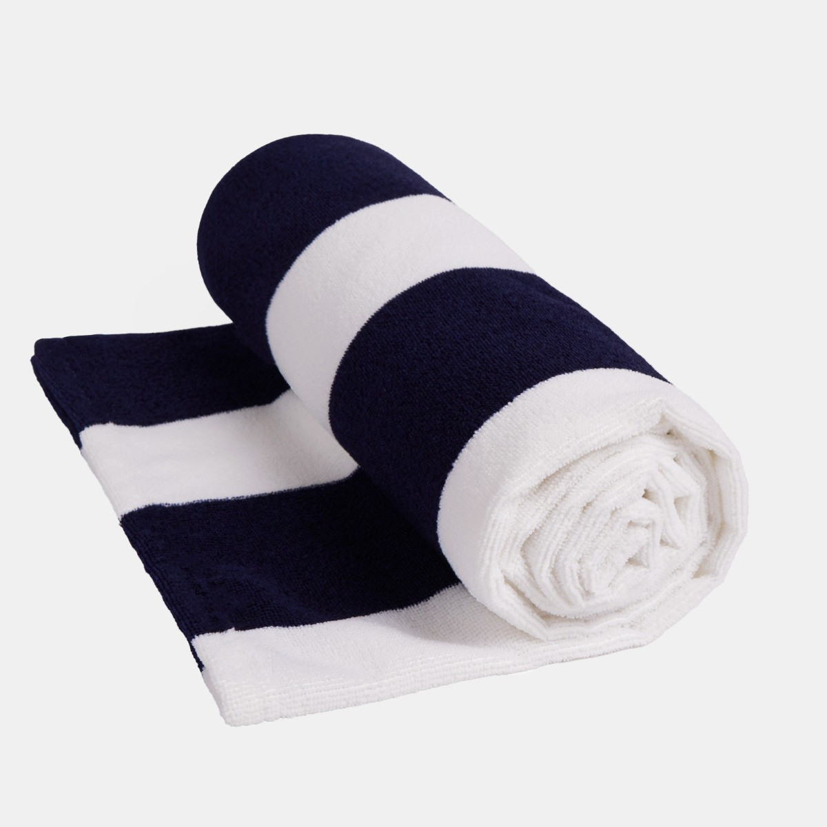 OHS Vertical Stripe Beach Towel - Navy>