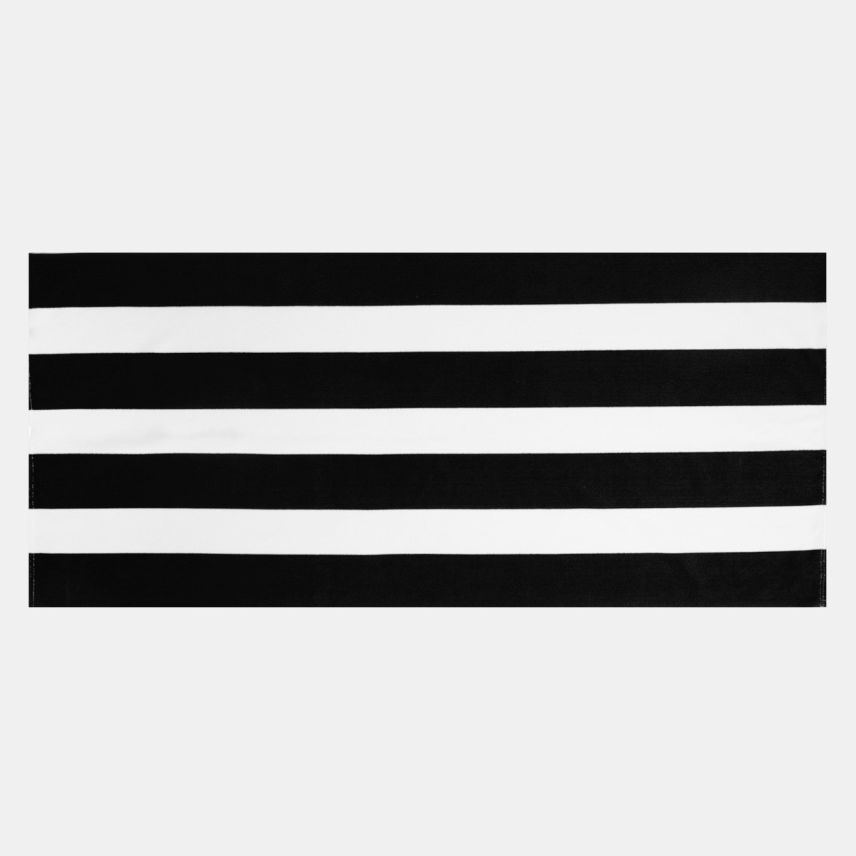 OHS Vertical Stripe Beach Towel - Black>