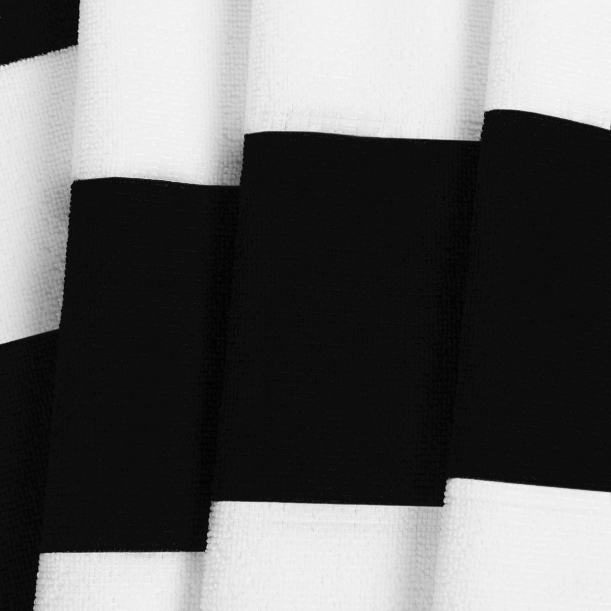 OHS Vertical Stripe Beach Towel - Black>