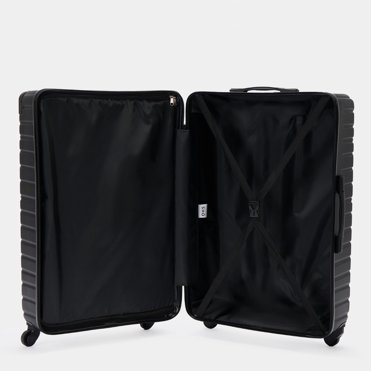 OHS 4 Wheel Hard Shell Suitcase, Black - Large>