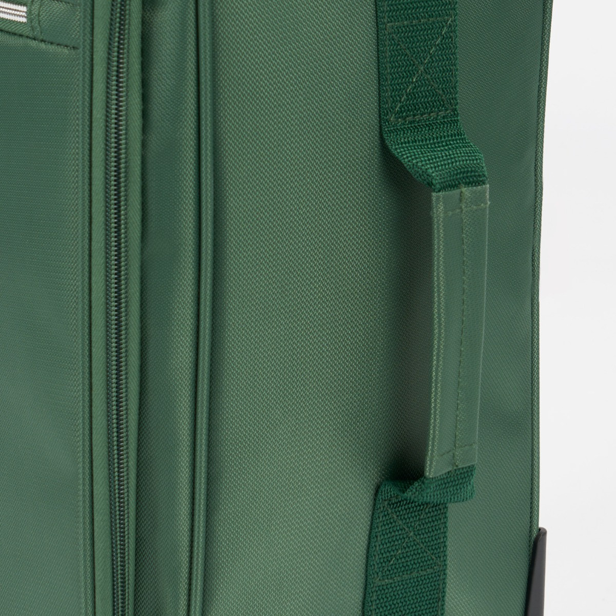 OHS 4 Wheel Soft Shell Lightweight Suitcase, Green - 3 Pack>