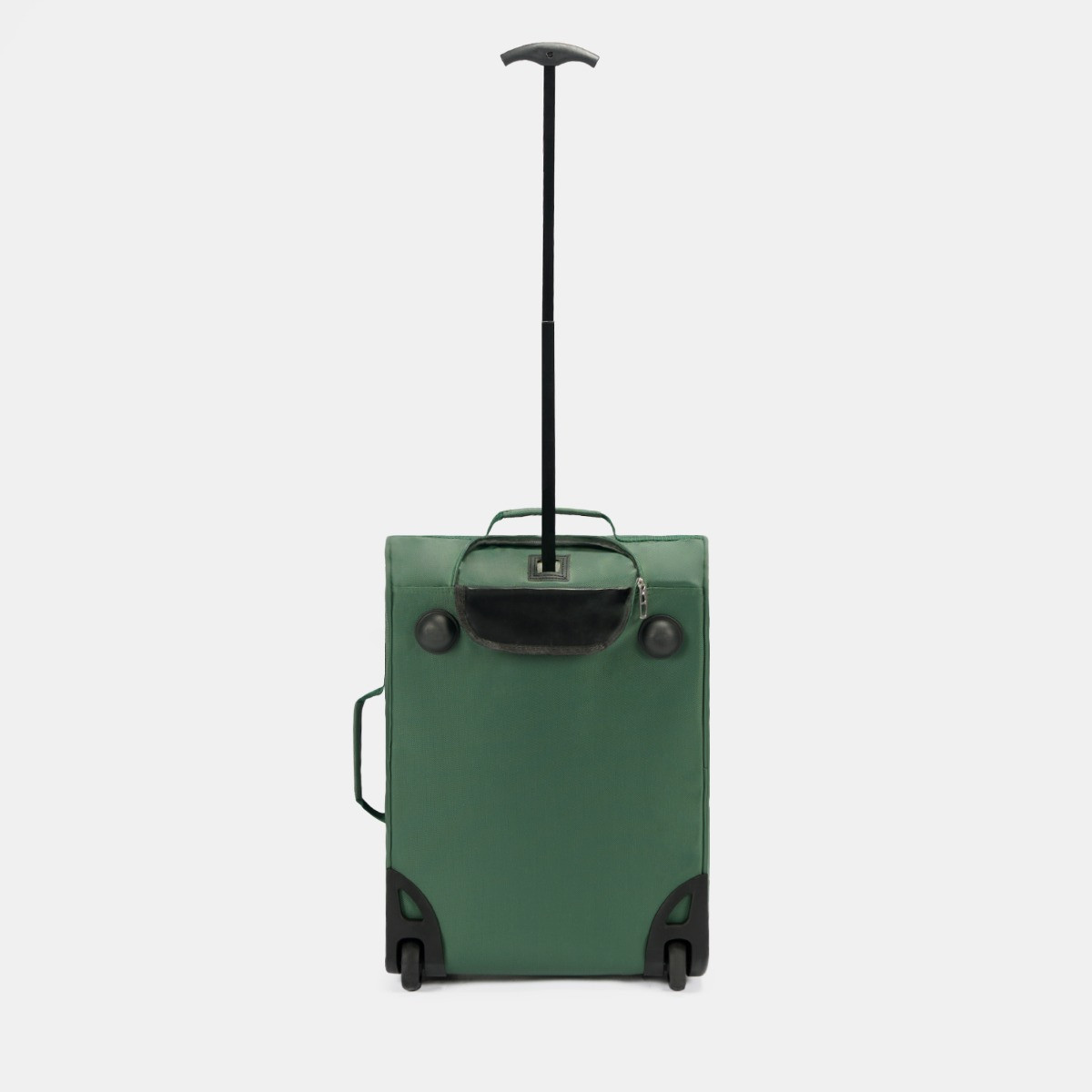 OHS 2 Wheel Soft Shell Lightweight Suitcase, Green - Cabin>