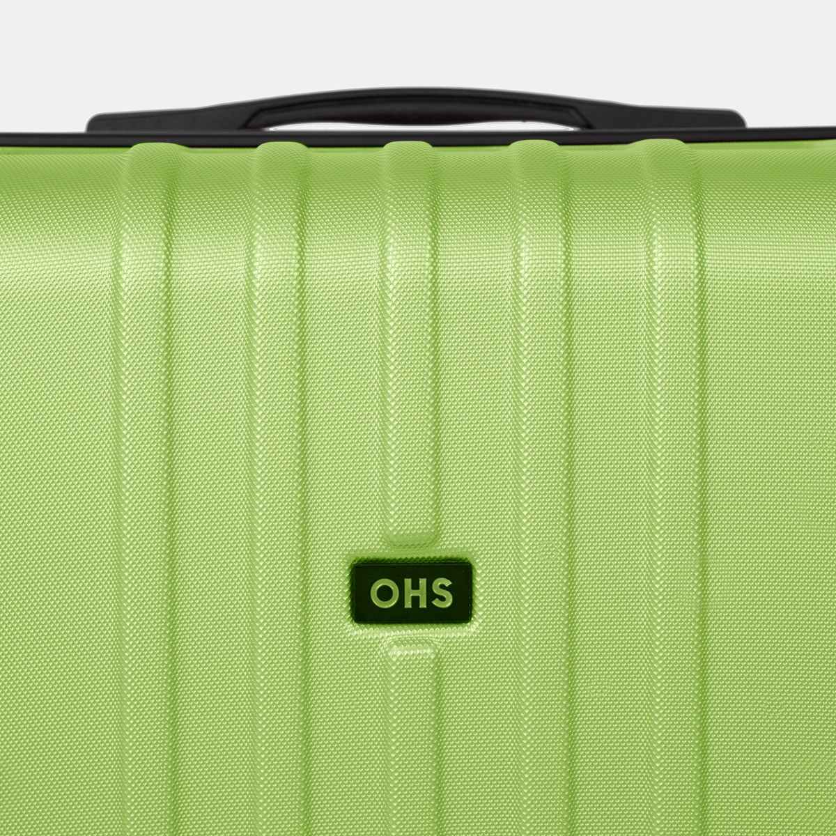 OHS 4 Wheel Hard Shell Suitcase, Lime Green - 3 Pack>