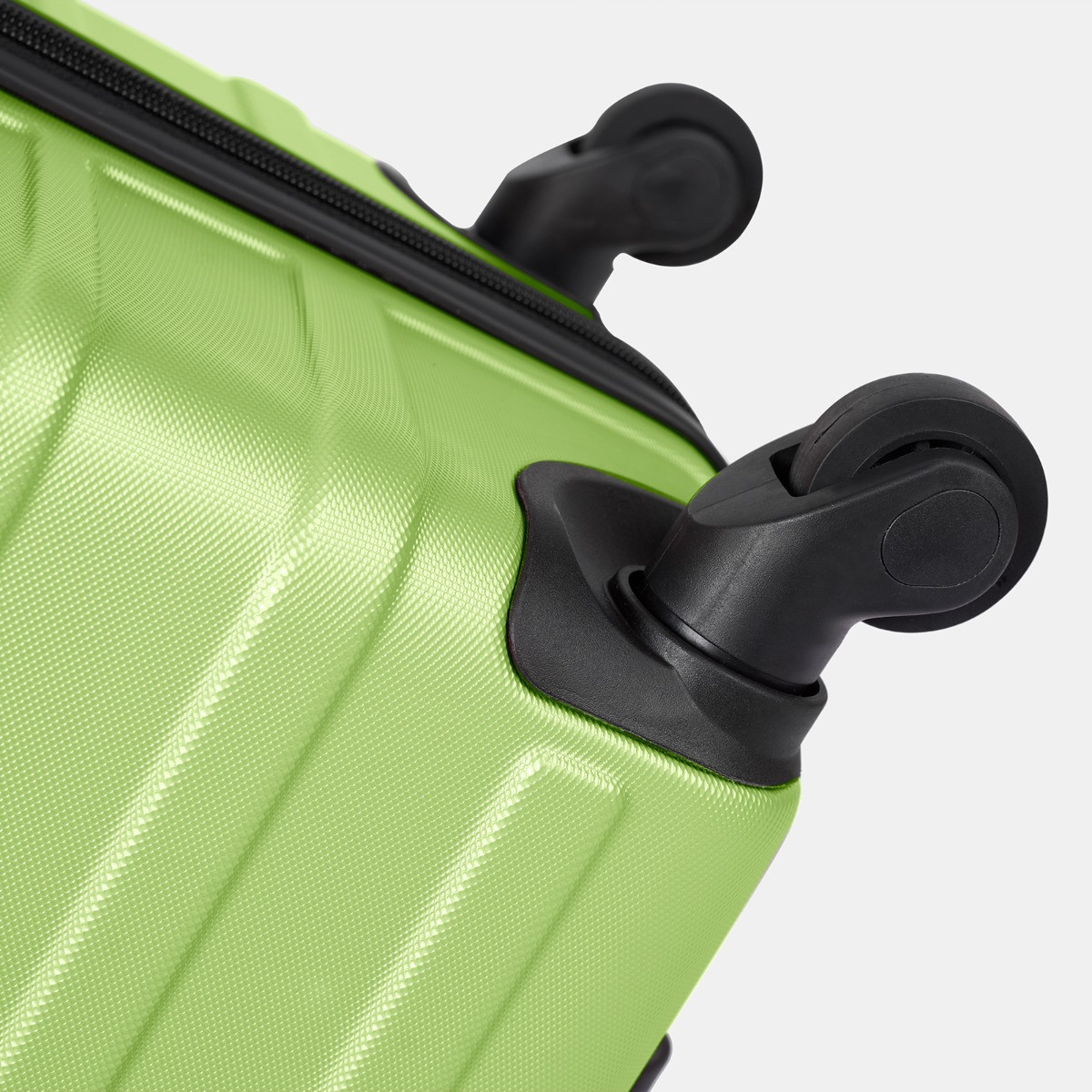 OHS 4 Wheel Hard Shell Suitcase, Lime Green - 3 Pack>