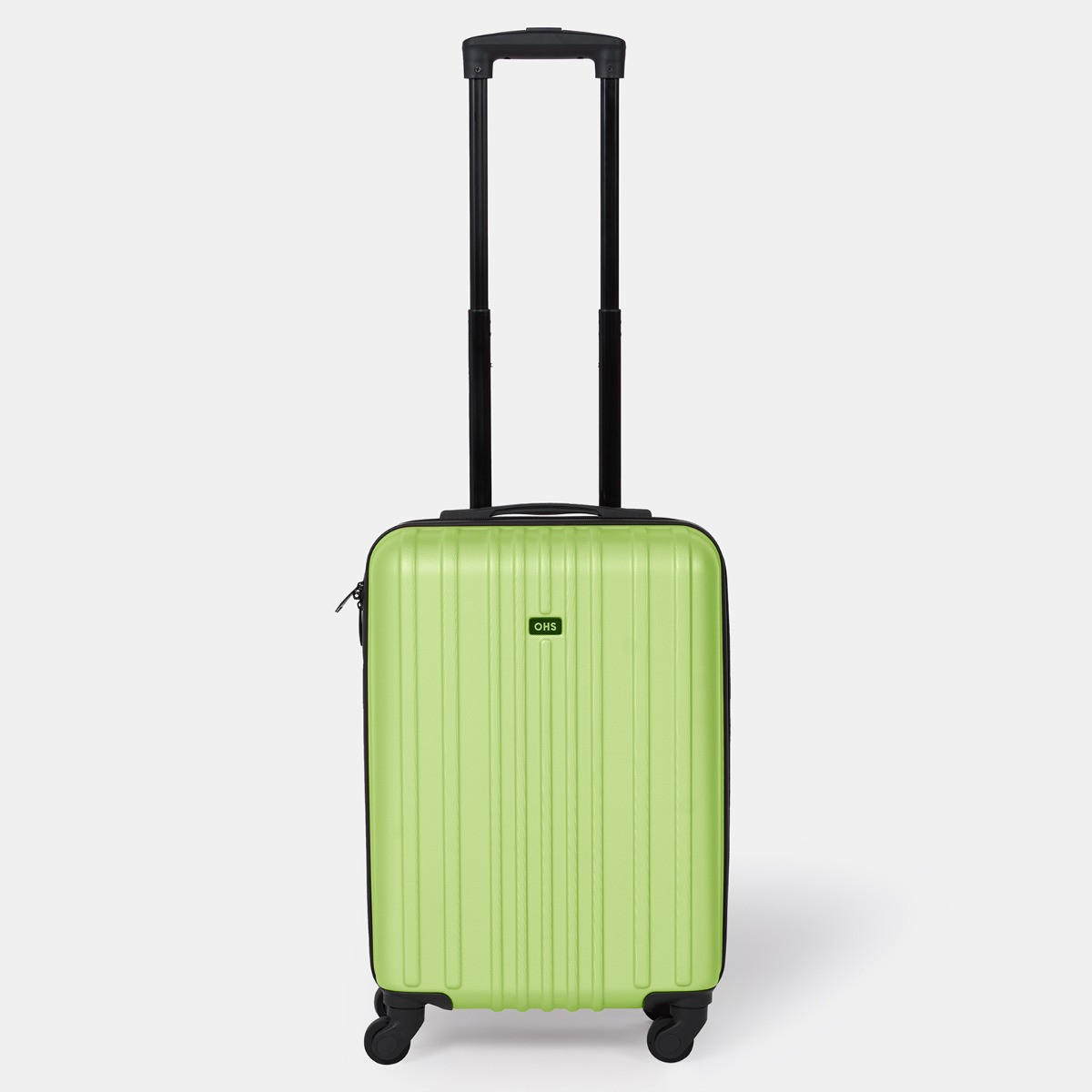 OHS 4 Wheel Hard Shell Suitcase, Lime Green - 3 Pack>