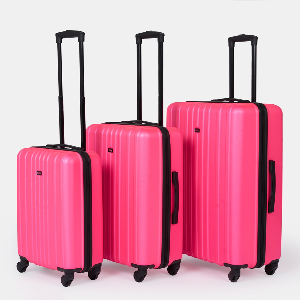 Pink 4 wheel suitcase sale