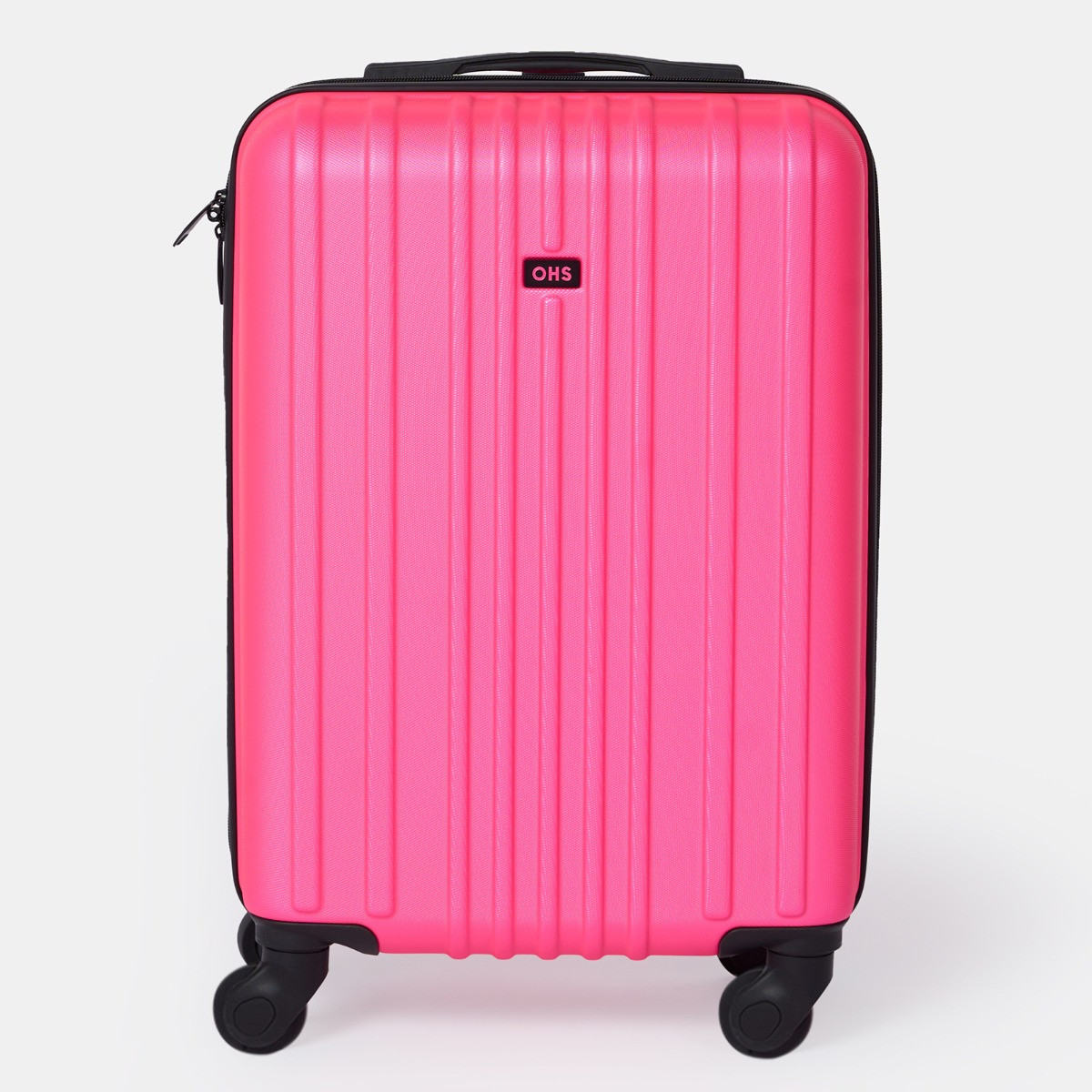 Pink shell suitcase on sale