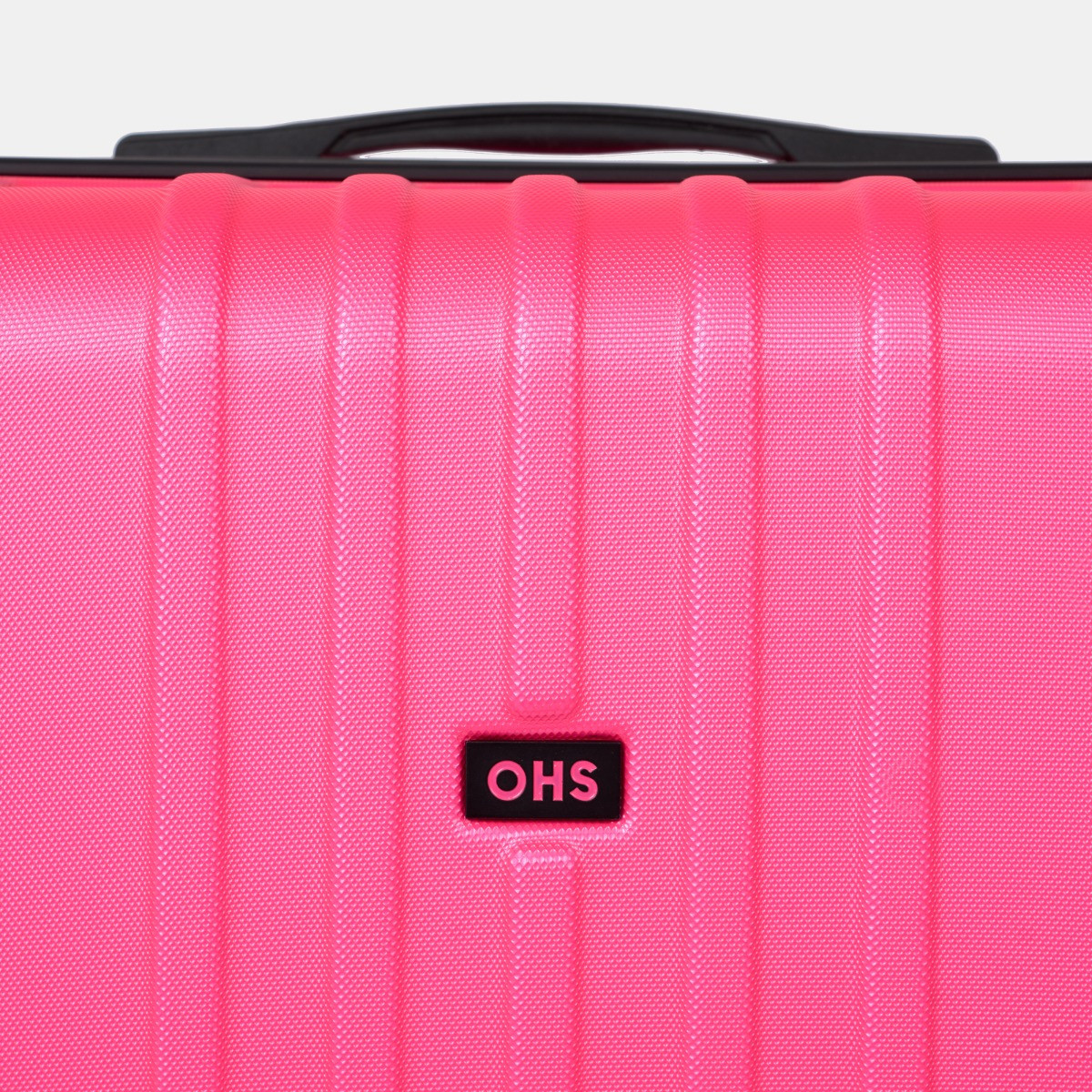 OHS 4 Wheel Hard Shell Suitcase, Fuchsia Pink - 3 Pack>