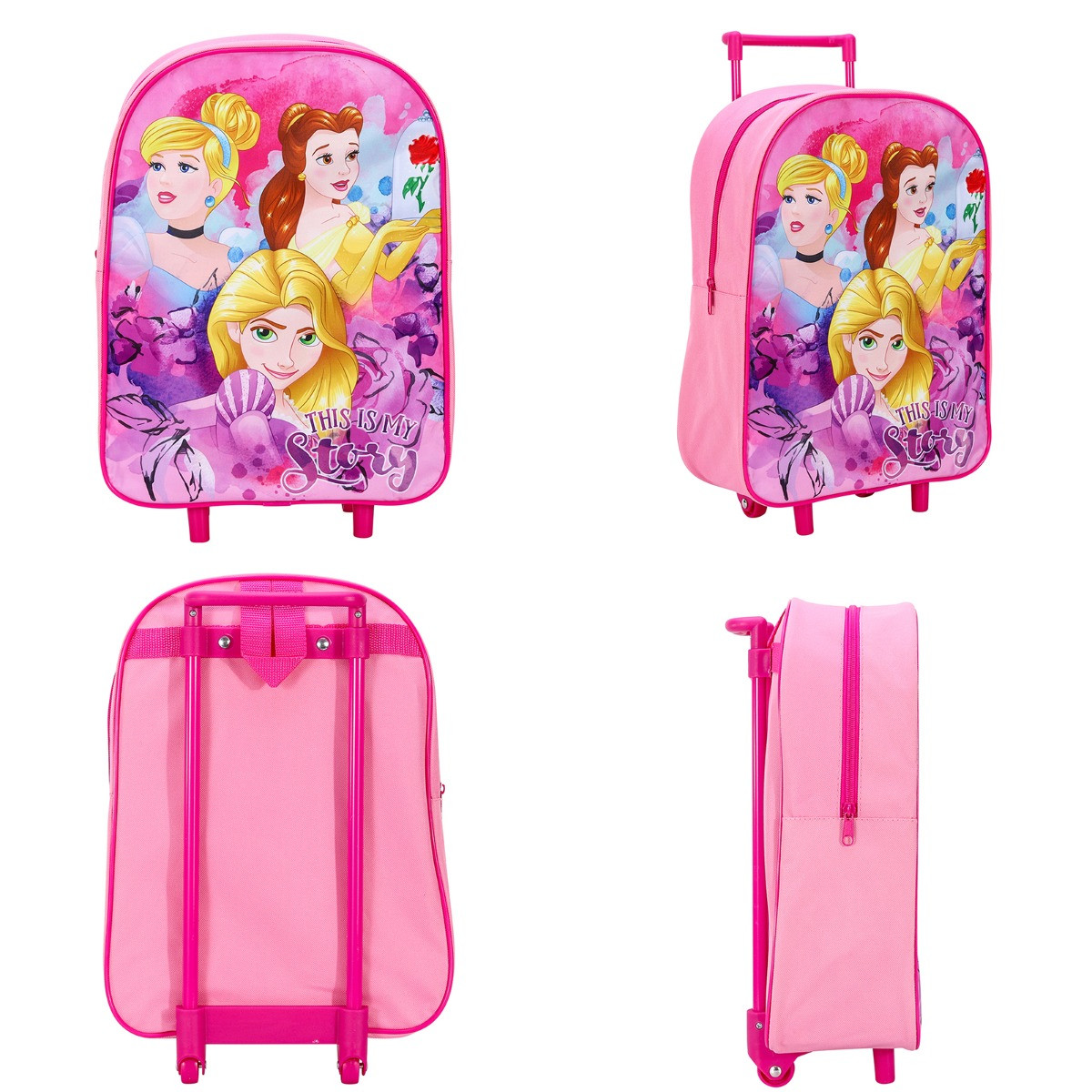 Kids 2 Wheel Disney Princess Trolley Bag - Pink>