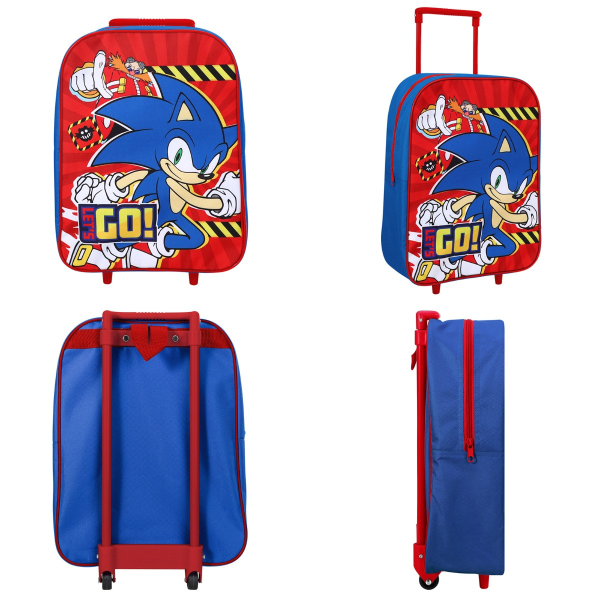 Kids 2 Wheel Sonic Trolley Bag - Red>