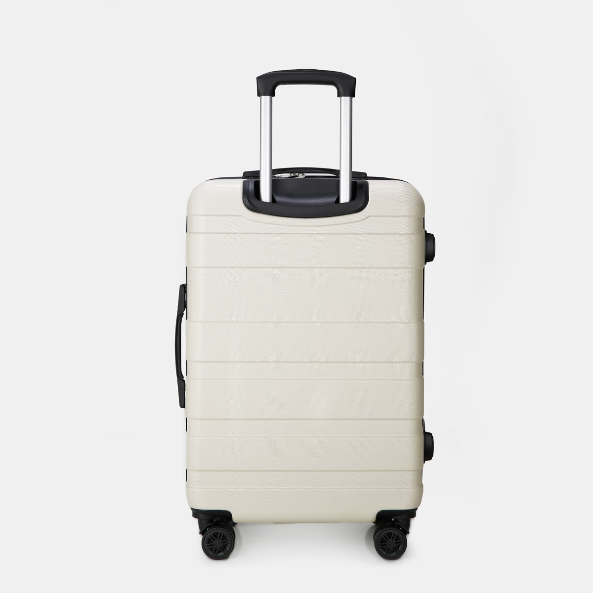 OHS 4 Wheel Hard Shell Suitcase, Cream - 3 Pack>